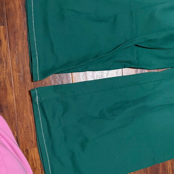 Green Wide-Leg Cargo Pants men or women - Picture 3 of 5